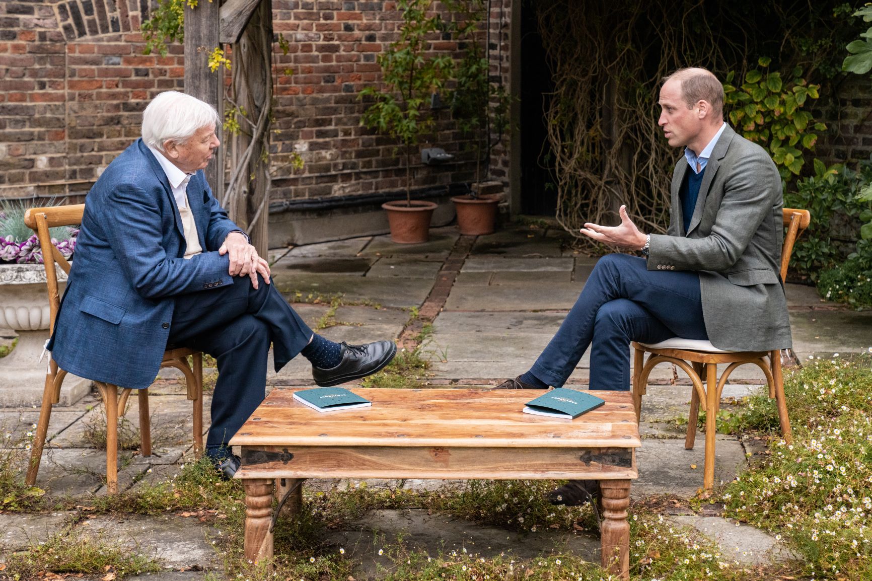 Prince William and Sir David Attenborough